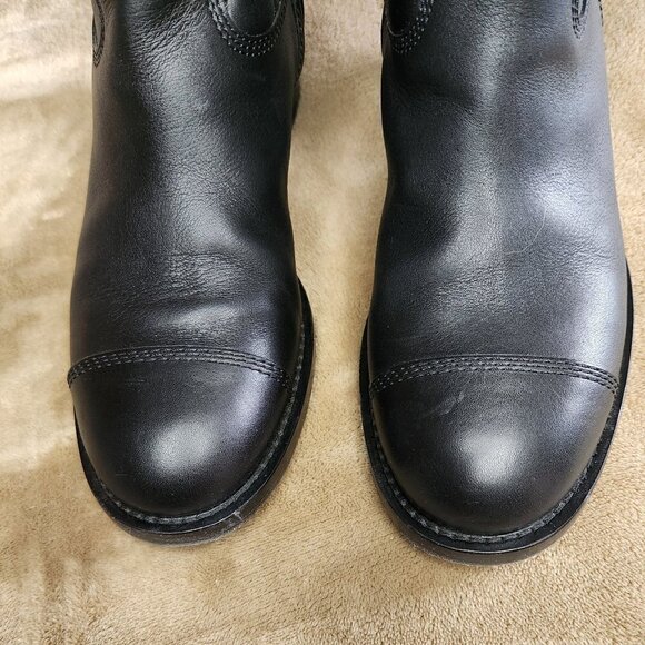 Chanel Mid-Calf Quilted Black Leather Boots, Authentic - Picture 2 of 12